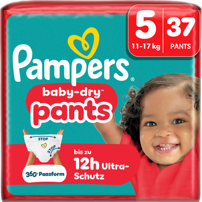 Pampers Baby-Dry PANTS T5 Junior 11-17kg (2 x 37 pz) 