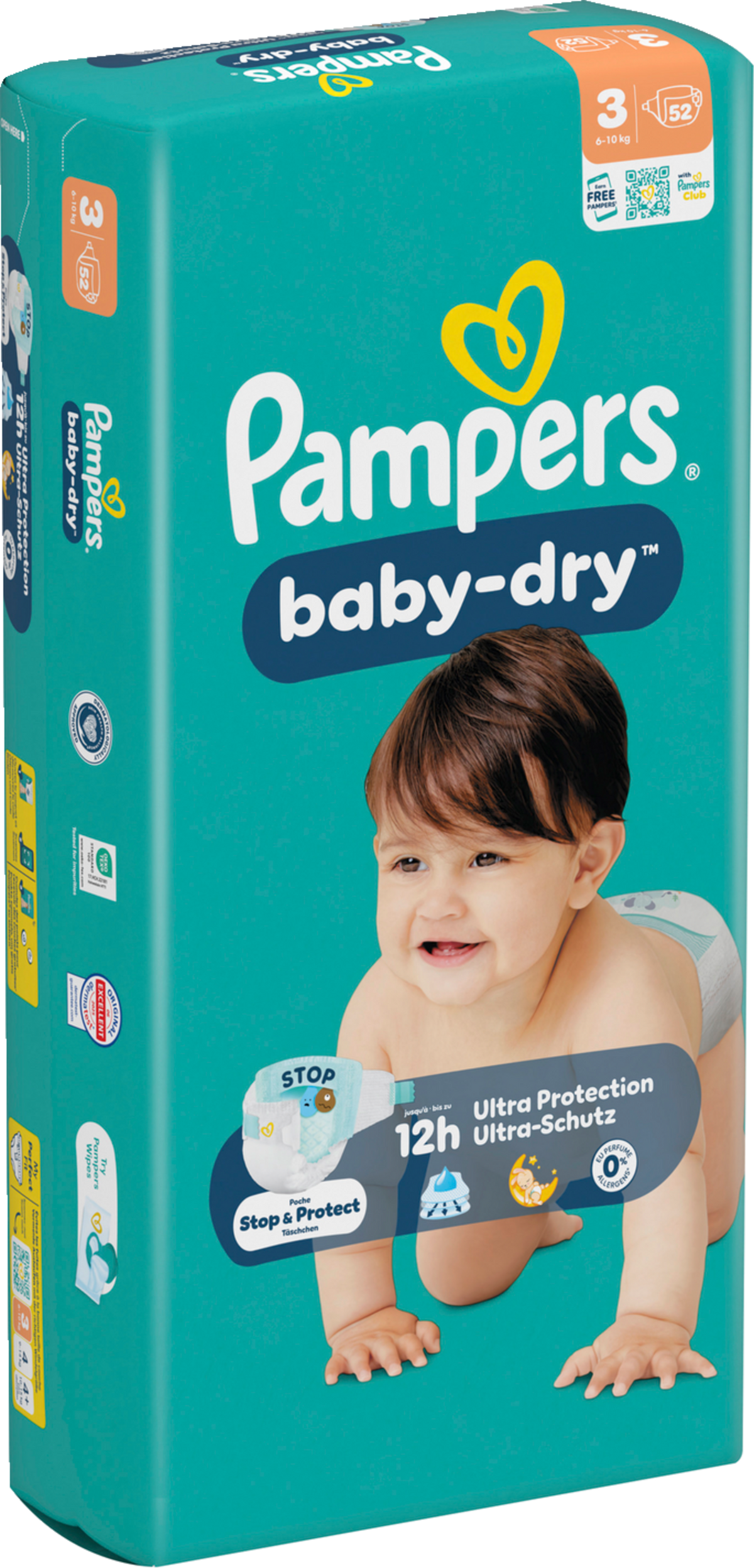 Pampers Baby Dry T3 Midi 6-10kg (2x52 STK)