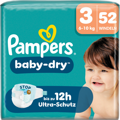 Pampers Baby Dry T3 Midi 6-10kg (2x52 STK)