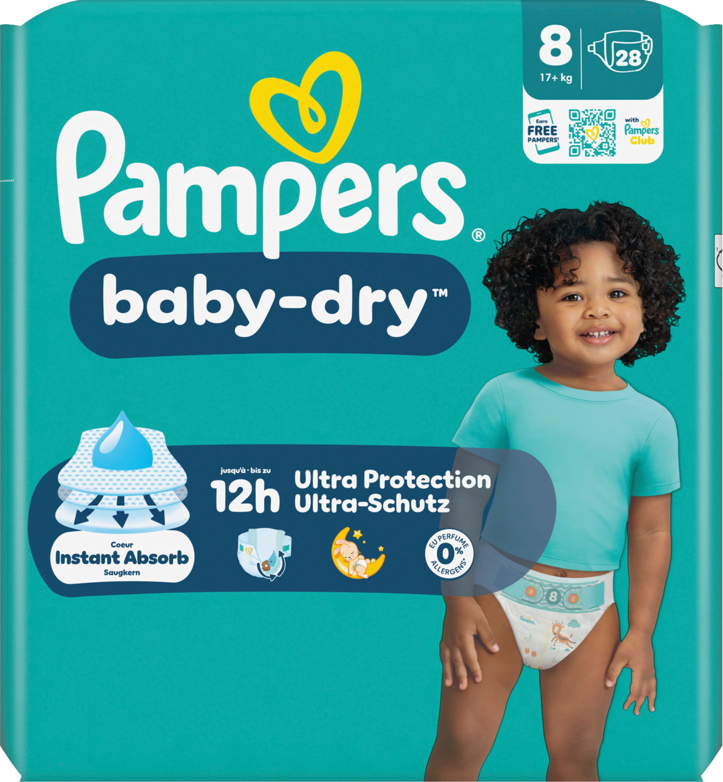 Pampers Baby Dry T8 XL Plus 17+ Kg (4x28 pces)