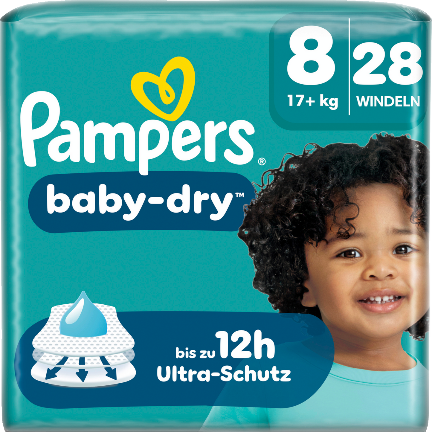 Pampers Baby Dry T8 XL Plus 17+ Kg (4x28 pces)