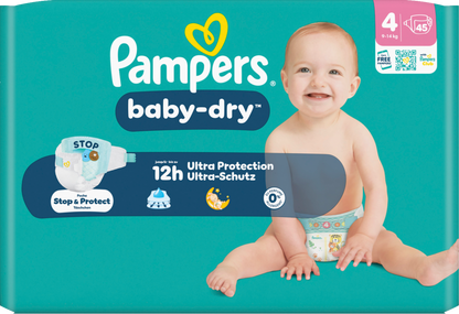 Pampers Baby-Dry T4 Maxi 9-14kg (4x45 pces)