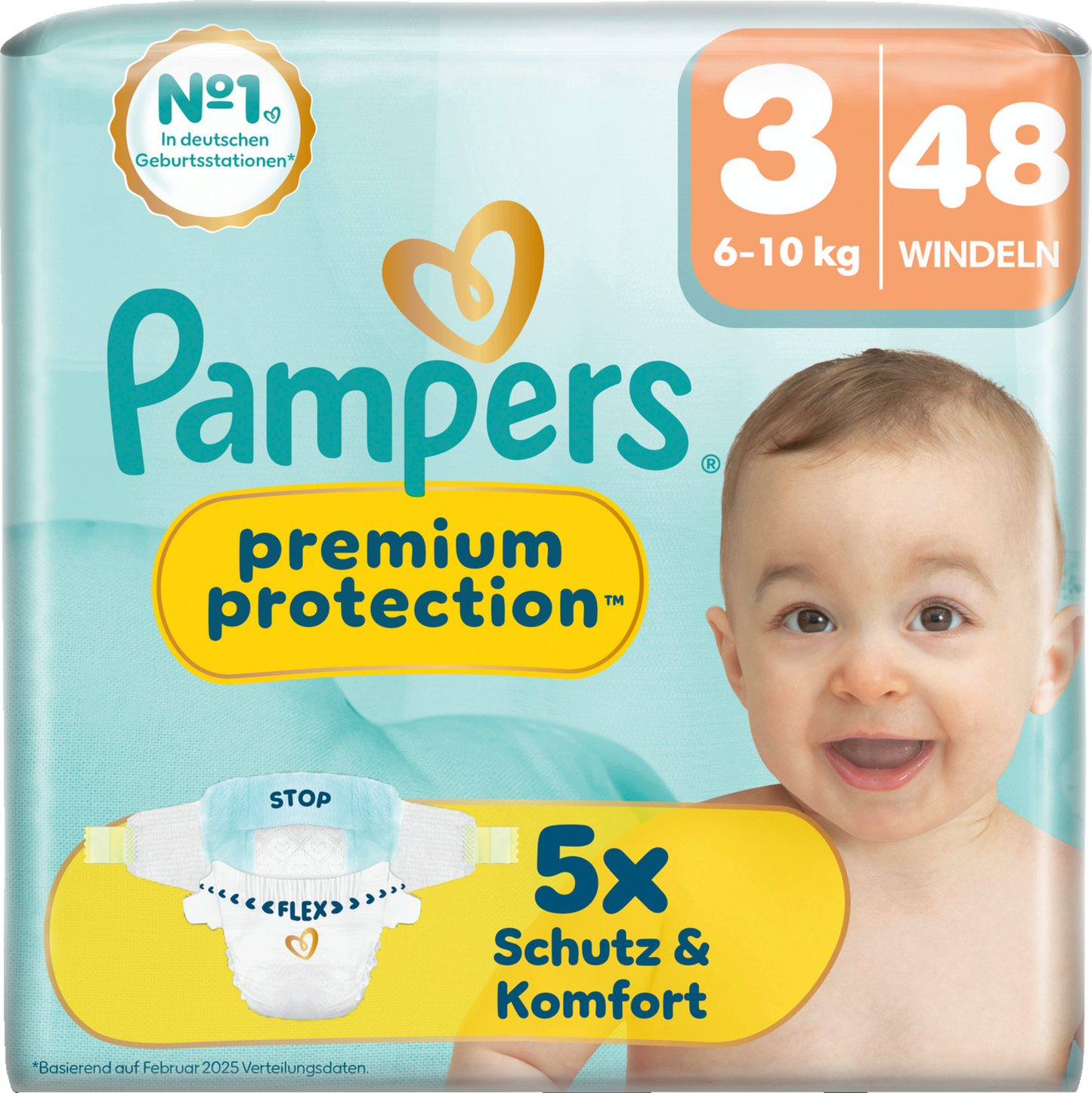 Pampers Premium Protection Gr.3 Midi 6-10kg (3x48 STK)