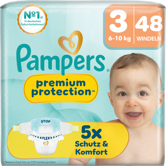 Pampers Premium Protection Gr.3 Midi 6-10kg (3x48 STK)