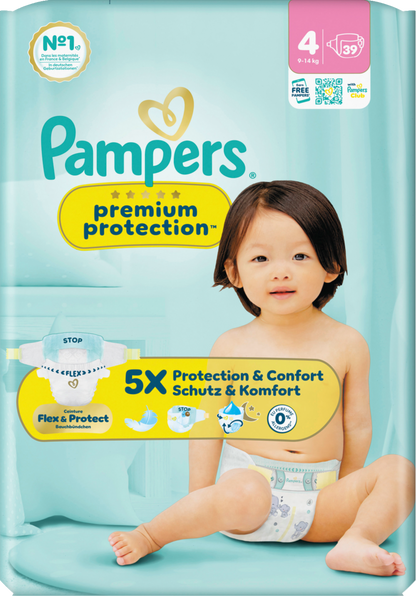 Pampers Premium Protection T4 Maxi 9-14kg (4x39 pz)
