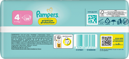 Pampers Premium Protection T4 Maxi 9-14kg (4x39 pz)