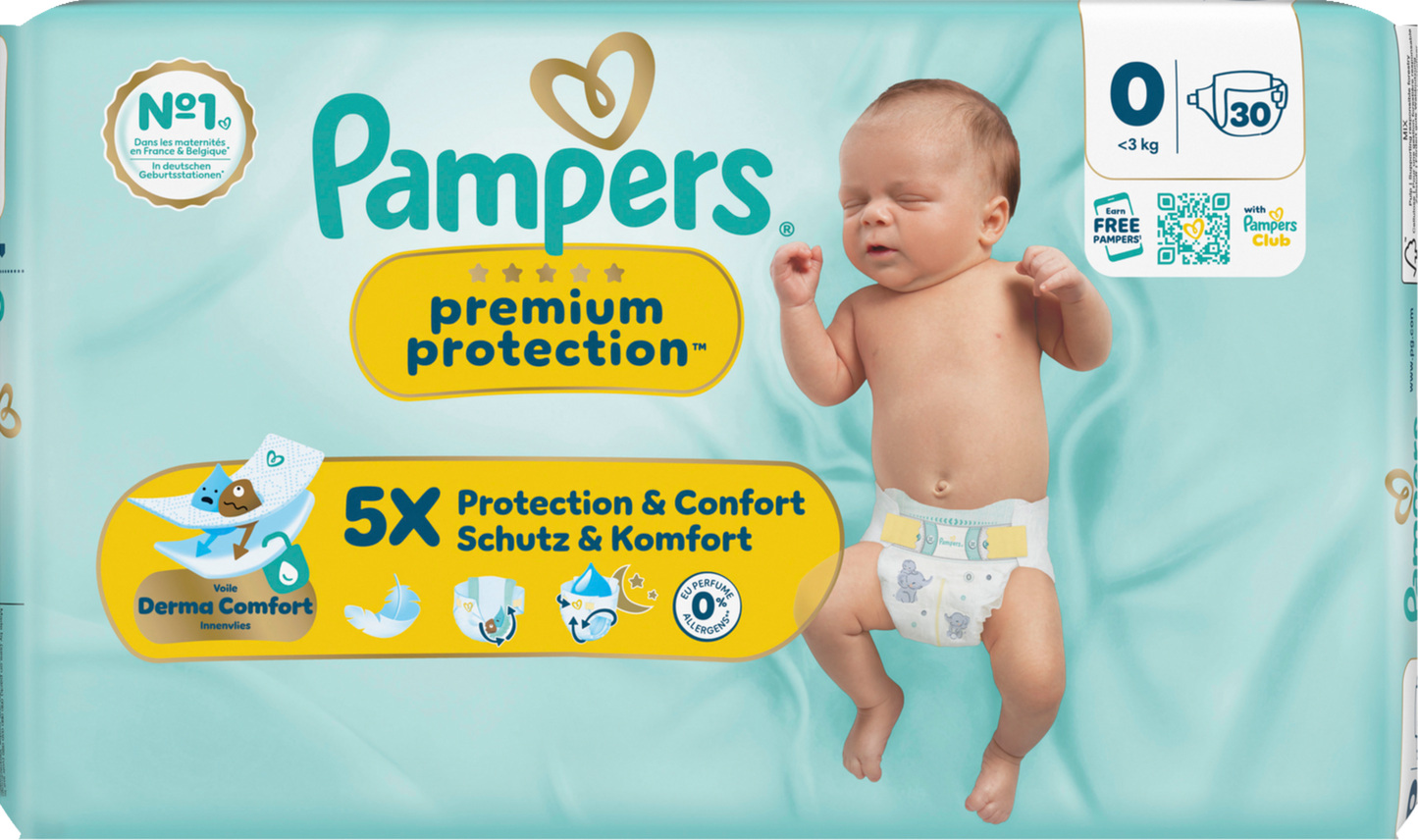 Pampers Premium Protection T0 Micro <3kg  3x30 pz