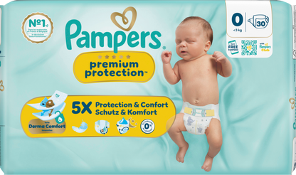 Pampers Premium Protection T0 Micro <3kg  3x30 pz