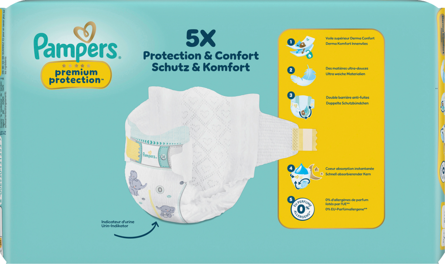 Pampers Premium Protection T0 Micro <3kg  3x30 pz