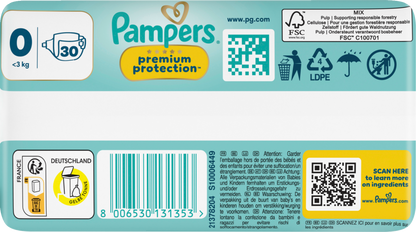 Pampers Premium Protection T0 Micro <3kg  3x30 pz