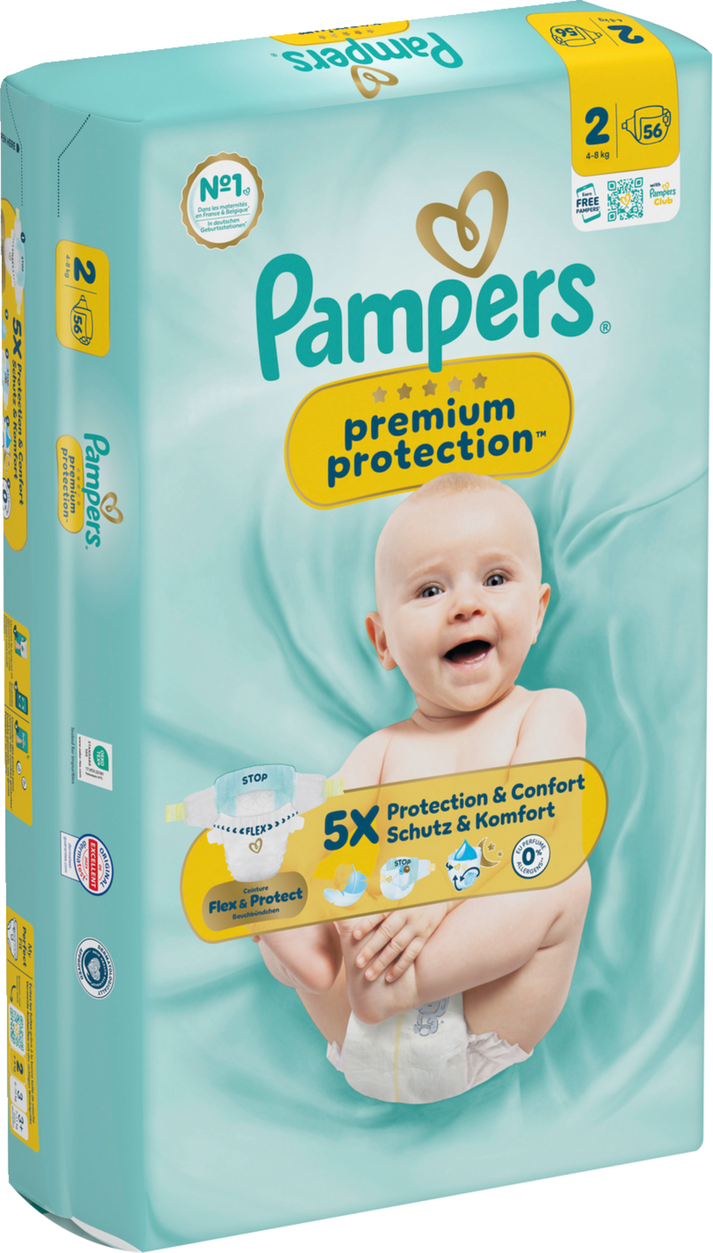 Pampers Premium Protection Gr.2 Mini 4-8kg (3x56 STK)