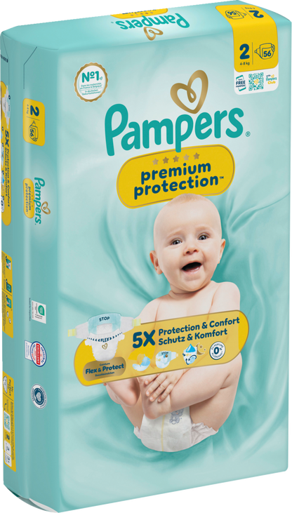 Pampers Premium Protection Gr.2 Mini 4-8kg (3x56 STK)