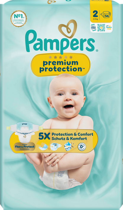 Pampers Premium Protection Gr.2 Mini 4-8kg (3x56 STK)