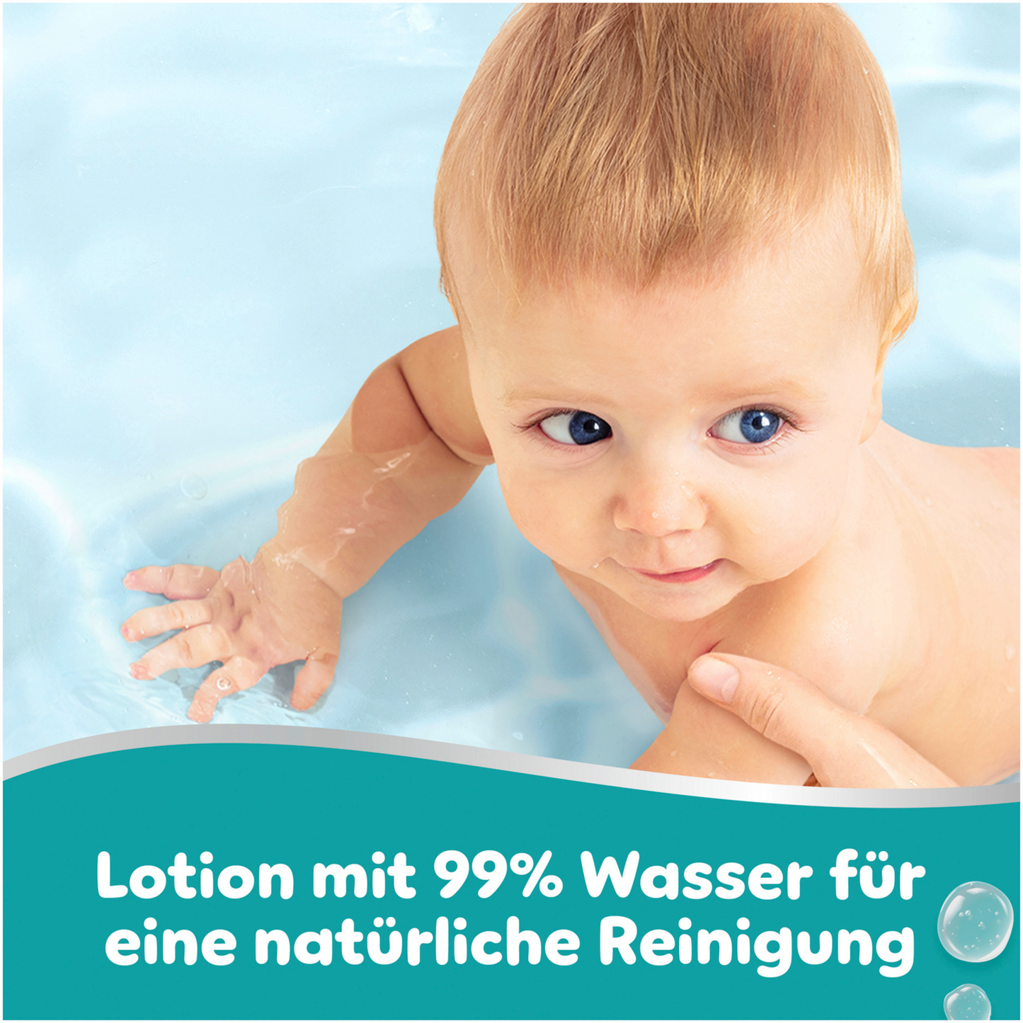 Lingettes Pampers 99% eau (60 pces)
