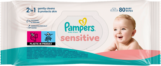 Pampers salviettine umidificate sensitive (80 pz)