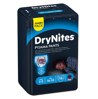 Huggies DryNites® Pyjama Pants Boy 3-4 Anni (12-21 kg) 16 pz