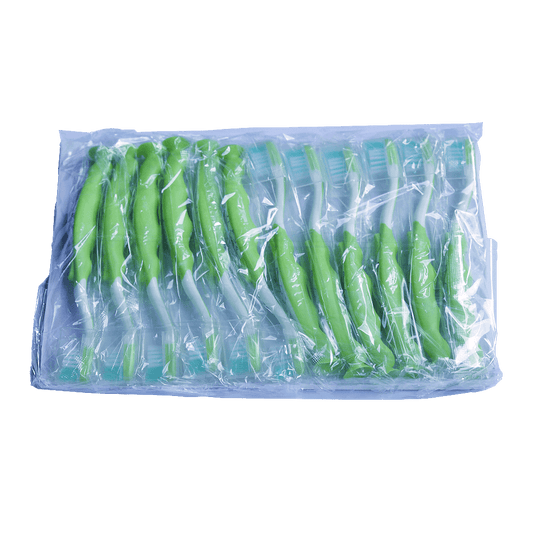 Brosses à dents pour enfants 3-7 ans vert (12 pces)