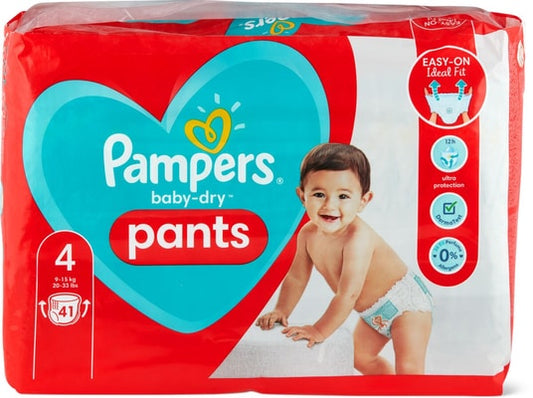 Pampers Baby-Dry PANTS T4 Maxi 9-15kg (2 x 42 pces)