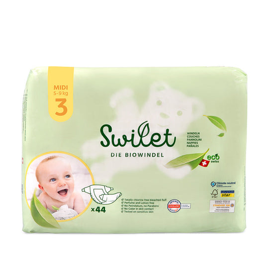 Swilet - La couche Écologiques T3 Midi 5-9Kg (44 pces) Sachet