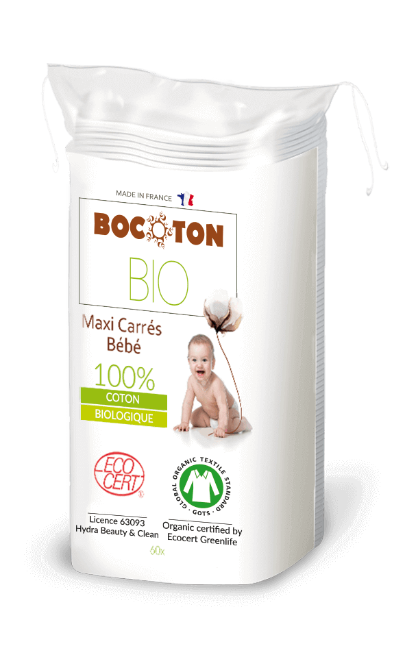 Bocoton Baby Bio Cotton Pads Maxi 90x120mm (60 pz)