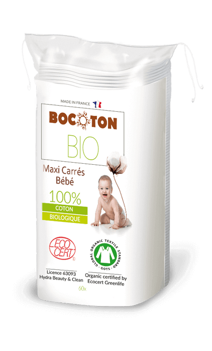 Bocoton Baby Bio Cotton Pads Maxi 90x120mm (60 pz)