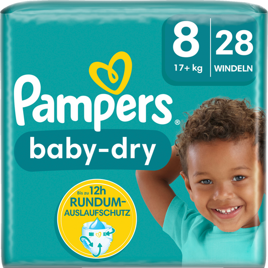 Pampers Baby Dry T8 XL Plus 17+ Kg (4x28 pces)