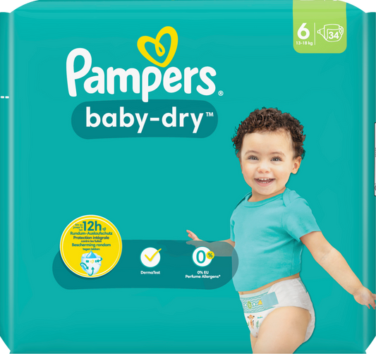 Pampers Baby Dry T6 XL 13-18 Kg (4x34 pces)