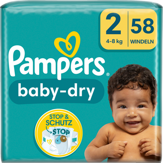 Pampers Baby-Dry T2 Mini 4-8kg (2x58 pces)