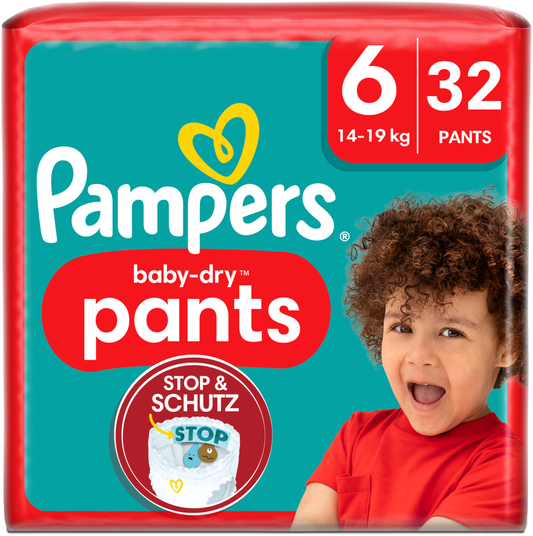 Pampers Baby-Dry PANTS T6 XL +15kg (3 x 32 pces)