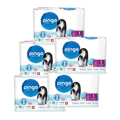 Pingo T1 Newborn (2-5 kg) cartone (5 x 27 pz)