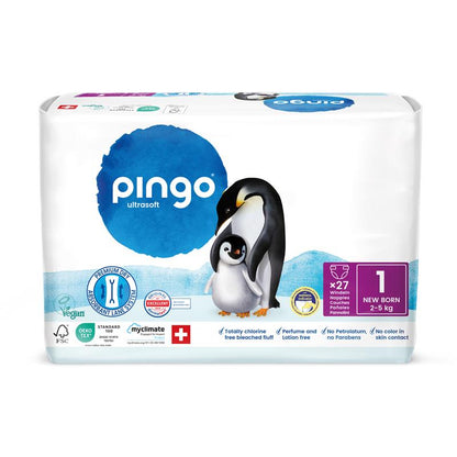 Pingo T1 Newborn (2-5 kg) cartone (5 x 27 pz)