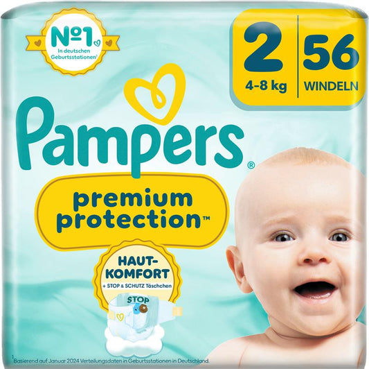 Pampers Premium Protection T2 Mini 4-8kg (3x56 pz) 