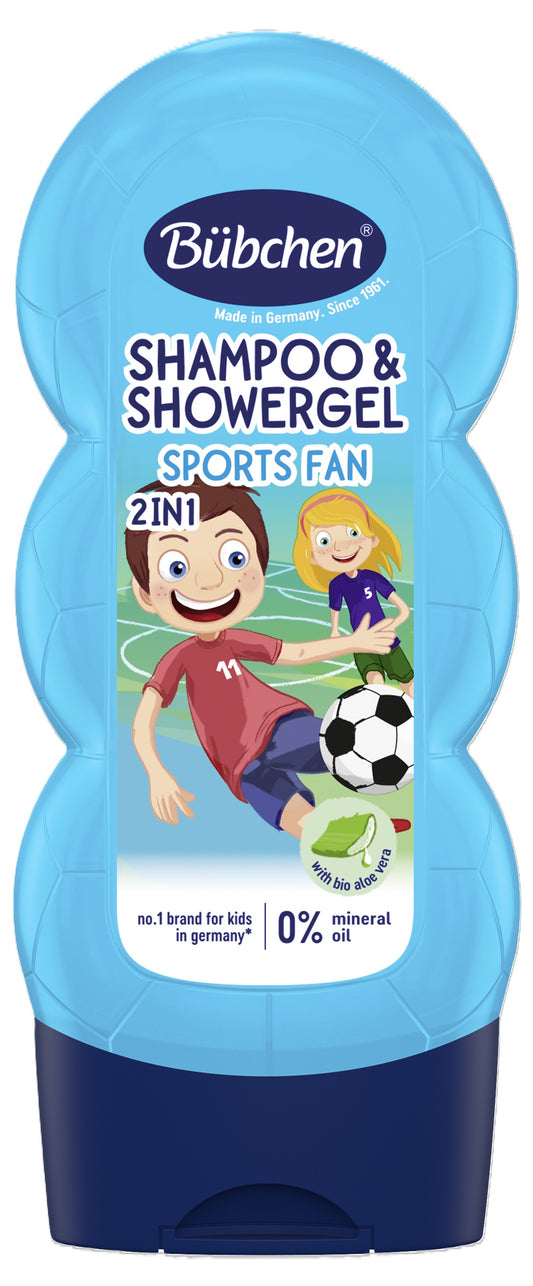 Shampooing & gel douche 2 en 1 Bübchen Kids Sports Fan 230 ml