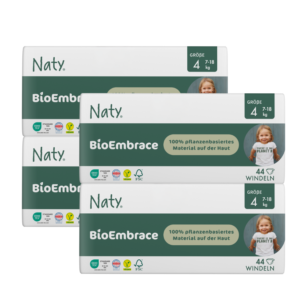 Naty BioEmbrace T4 Maxi (7-18kg) Karton (4 X 44 STK)