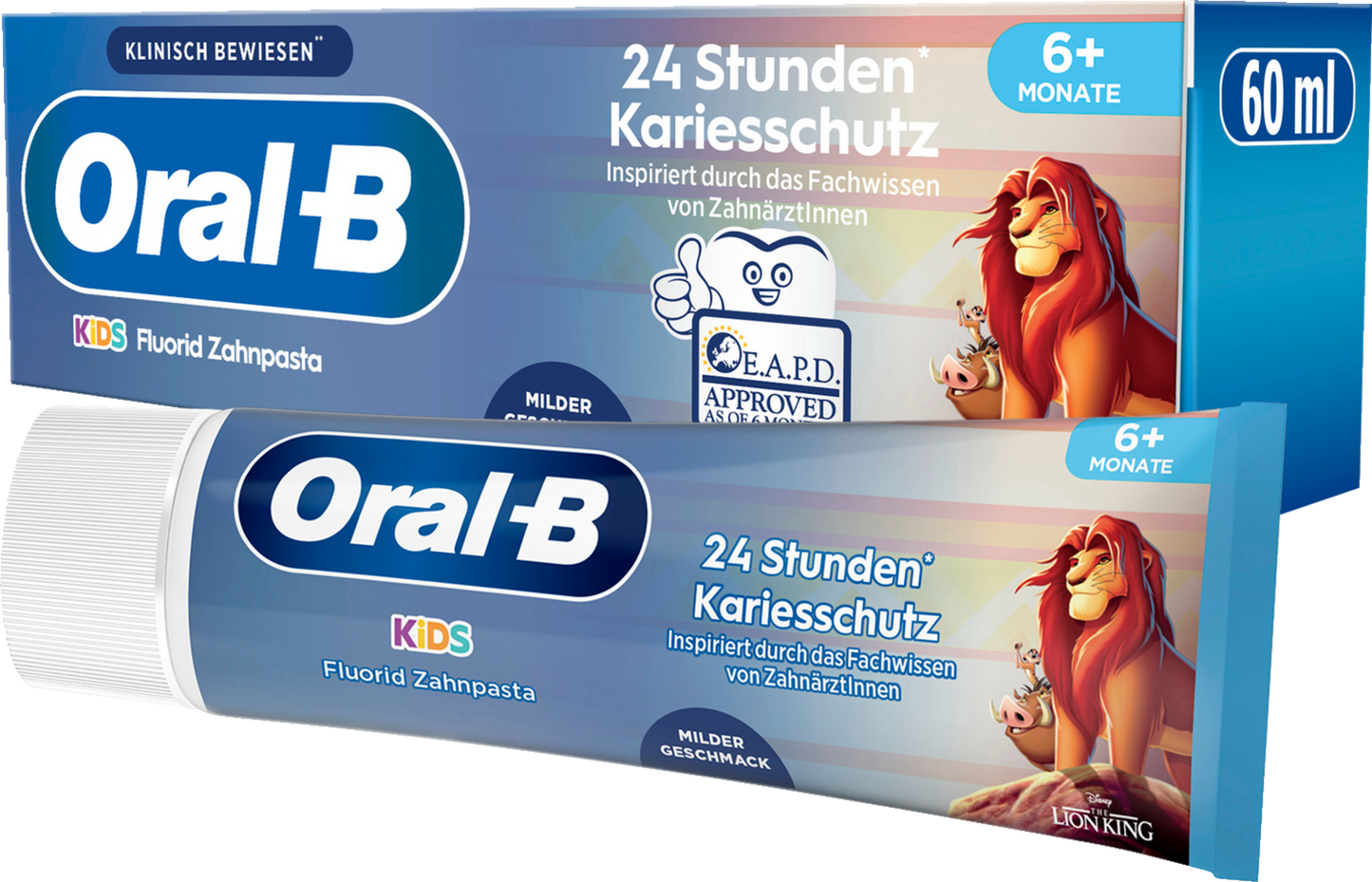 Oral-B Dentifrice pour les enfants - 0 à 6 ans (60 ml)
