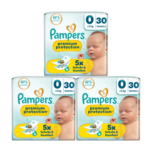 Pampers Premium Protection Gr.0 Micro <3kg  3x30 STK