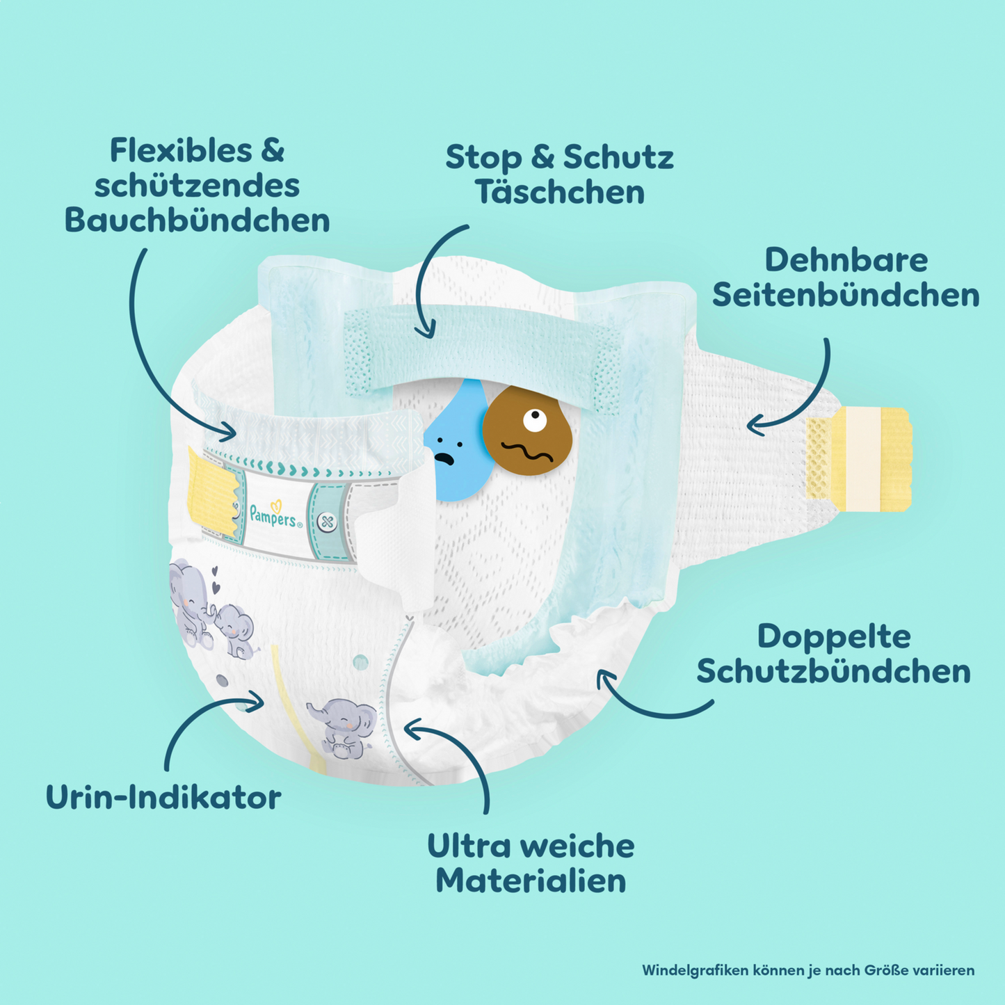 Pampers Premium Protection T1  Newborn 2-5kg (4 x 33 pz)