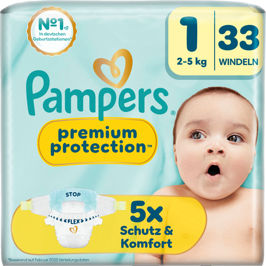 Pampers Premium Protection T1  Newborn 2-5kg (4 x 33 pz)