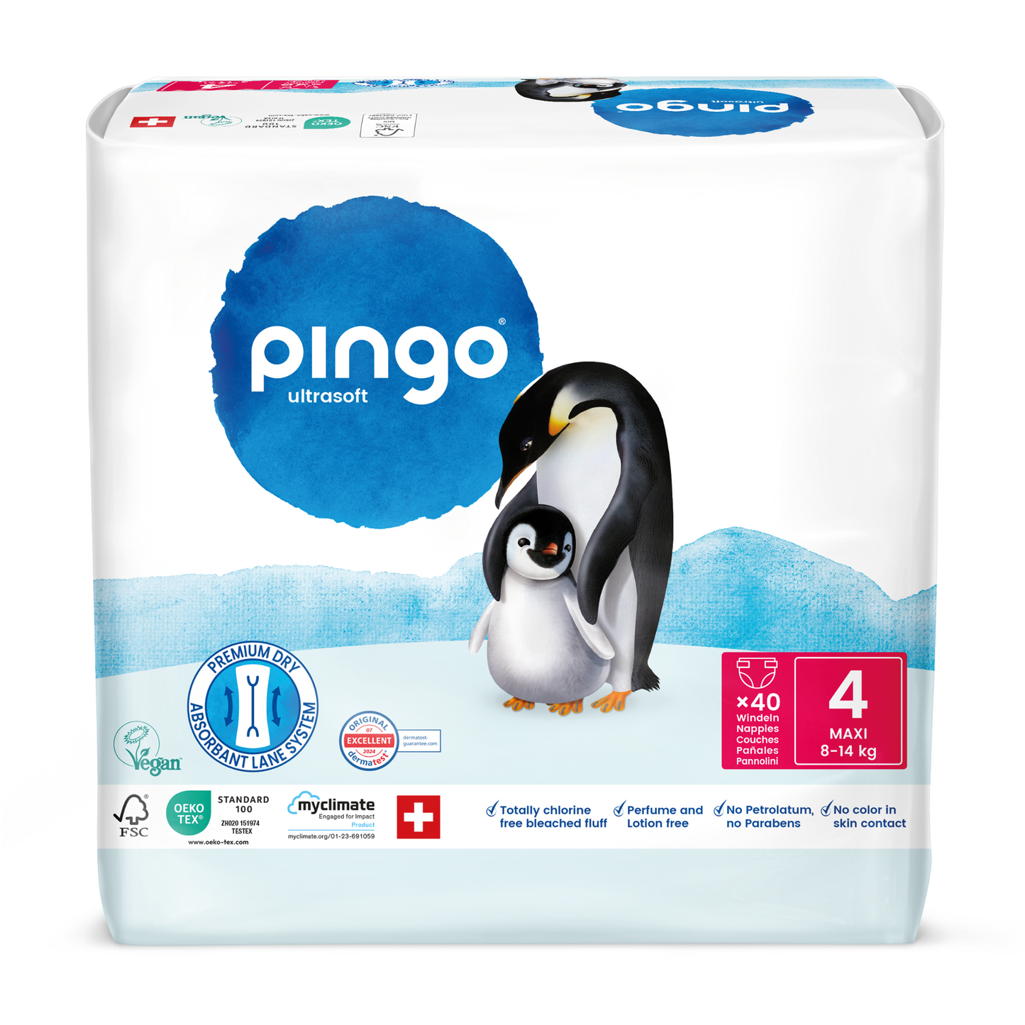 Pingo T4 Maxi (8-14 kg) double sac  (2 x 40 pces)