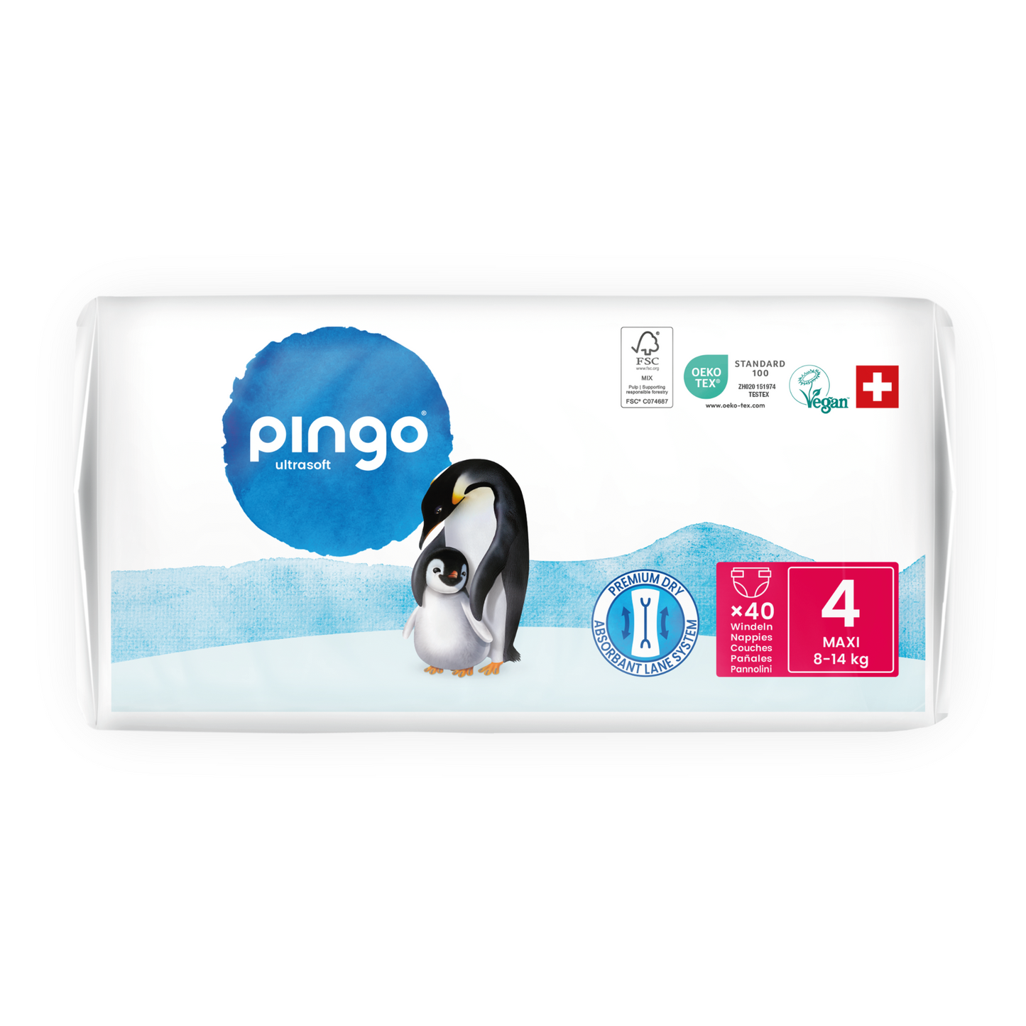 Pingo T4 Maxi (8-14 kg) double sac  (2 x 40 pces)