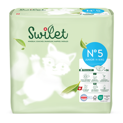 Swilet - Die Biowindel Gr. 5 Junior 11-16Kg (36 STK) Beutel