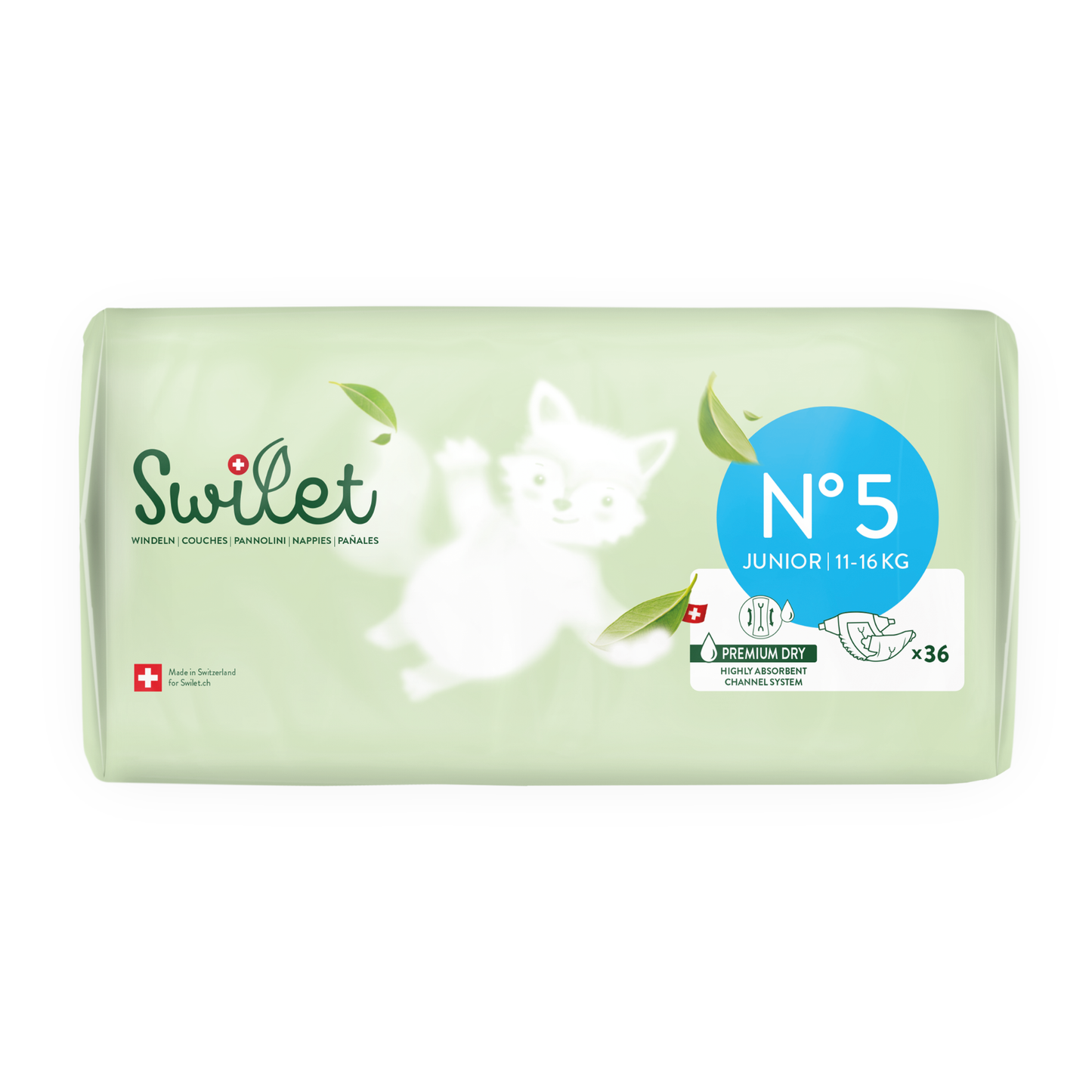 Swilet - Die Biowindel Gr. 5 Junior 11-16Kg (36 STK) Beutel