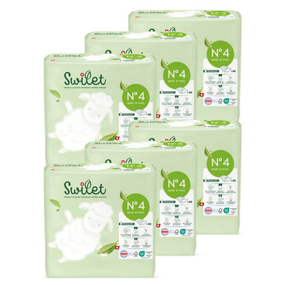Swilet - Pannolino Bio T4 Maxi 8-14Kg (6x 40 pces) Cartone