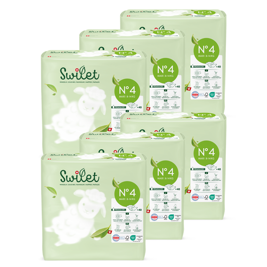 Swilet - Pannolino Bio T4 Maxi 8-14Kg (6x 40 pces) Cartone