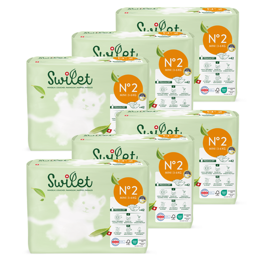 Swilet - Pannolino Bio T2 Mini 3-6Kg (6x 42 pz) Cartone