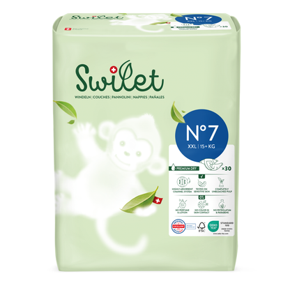 Swilet - Die Biowindel Gr. 7 XXL 15+Kg (12x 30 STK) 2erKarton